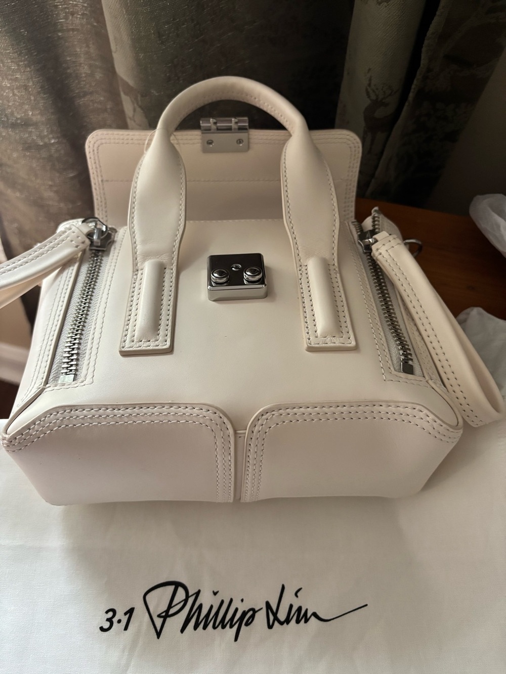 3.1 Phillip Lim White Leather Mini Pashli Satchel
